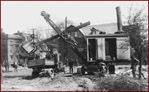 Bucky Williams well-known local contractor, is shown as the first excavation began.